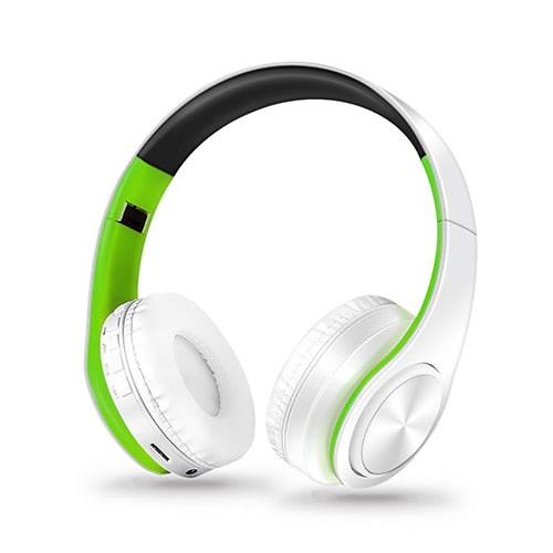 Auriculares estéreo HIFI Auriculares Bluetooth Auriculares de música FM y soporte Tarjeta SD con micrófono para móvil Xiaomi Iphone Sumsamg Tablet