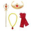 VOGUEON Mädchen Prinzessin Schneewittchen Kostüm Puffärmel Deluxe Prom Party Kleid mit langem Umhang Kinder Halloween Kostüm