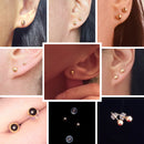 CZCITY Luxusmarke Charme Authentisches reines 18 Karat Gelbgold Runde Perle Kugel Ohrstecker Für Frauen Tägliche Abnutzung Gold Ohrring Schmuck