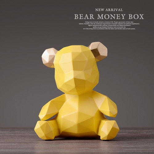 Sparschwein Teddybär Figuren Spardose Geschenk Hochzeit Aufbewahrungsbox Geld für Kinder Münzen Halter Box Kinder Spielzeug Sparbüchse
