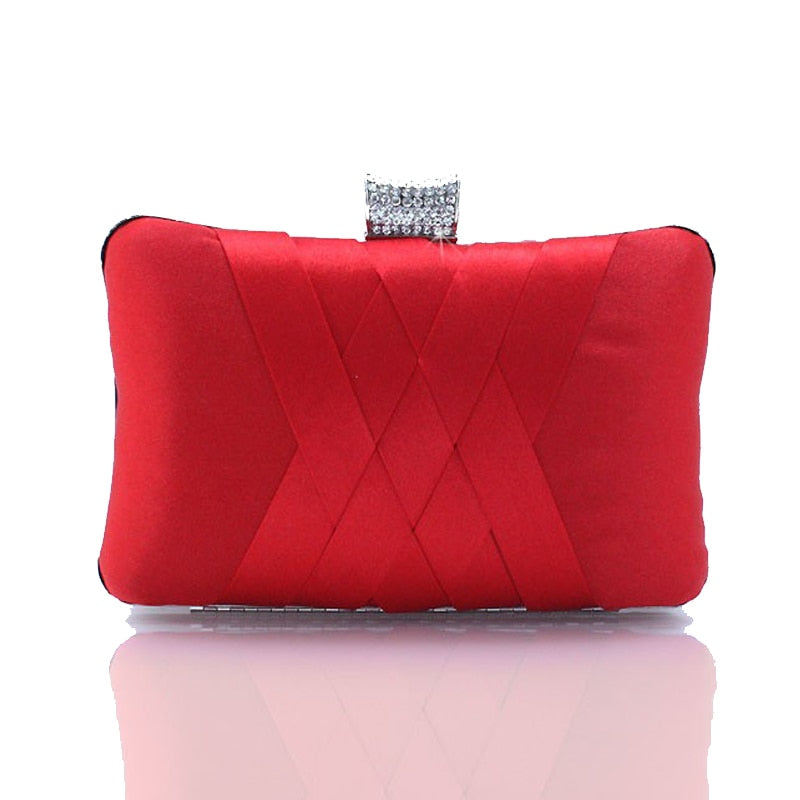 Women Clutch Bags Satin Bride Bag Purse Designer Gentle Evening Bags Party Handbag Wedding Clutch Wallet Shoulder Bag 7395