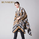 [RUNMEIFA] Damen Winter Batwing Quasten Umhang Poncho Cape Schal Schal PonchoDecke Pashmina 6 Farben 130*150cm
