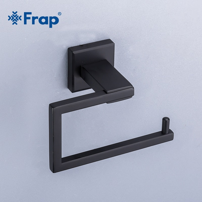 Frap 304 Stainless Steel Kitchen Bathroom Towel Dispenser 3M Stick Suction Cup Toilet Paper Holder Bathroom Accessories Y14011