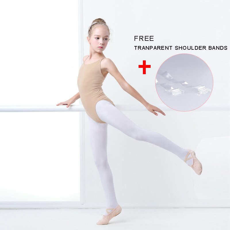 Nude Camisole Ballet Leotards for Girls Kids Seamless Underwear Skin Colored Gymnastics Leotard Adjustable