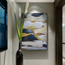 Großes Gemälde Handgemalter Liebhaber Regen Landschaft Ölgemälde auf Leinwand Wandkunst Bilder für Wohnzimmer Wohnkultur bestes Geschenk