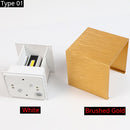 6W/10W LED Wall Lamp Indoor Bedroom Decoration Wall Light Outdoor Garden Lamp Waterproof IP65 Aluminum Brushed Gold/Silver/Brown