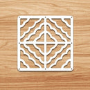 12-teilige 29 x 29 cm hängende Paravents Wohnzimmer Teile von Paneelen Trennwand Kunst DIY Dekoration weißes Holz Kunststoffgarn