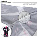 X-Tiger Damen Radtrikots Sommer Kurzarm Radtrikots Berg Atmungsaktives Radtrikot Schnell trocknende Radtrikots