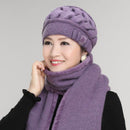 Kagenmo Kaninchenwolle gestrickte Garnmütze The Elderly Hat Weibliche Wintermütze Herbst &amp; Winter Weibliche Winter Warme Baskenmütze Thermopelzmütze