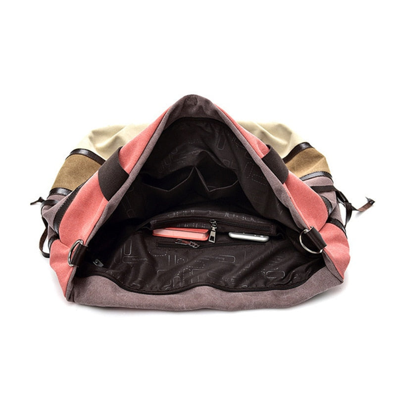 Bolso de lona, ​​bolso de mano de marca para mujer, bolsos de hombro informales de retales a la moda para mujer, bolso de gran capacidad, bolsos de mano para mujer, bolso de mujer