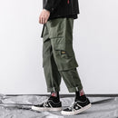 Neue Harajuku Baumwolle Multi-Taschen Stil Mode Cargohose Männer Herbst Hip Hop Streetwear Lässige Elastische Hose Camo