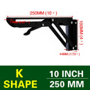 NAIERDI 2 STÜCKE Klappwinkel 8-20 Zoll Dreieck Regal Schwere Unterstützung Verstellbare Wandbank Tisch Möbelbeschläge