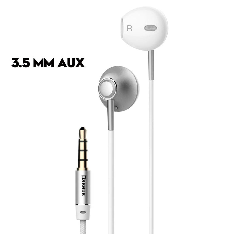 Baseus 6D Estéreo Auriculares intrauditivos Auriculares Control por cable Auriculares de sonido bajo para auriculares de 3,5 mm