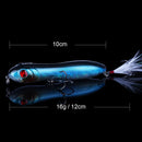 Qxo Köder Wobbler Popper Köder Winter Ring Angeln Octopus Minnow Whopper Plopper Vobler Wobbler Für Trolling Surface Wobler