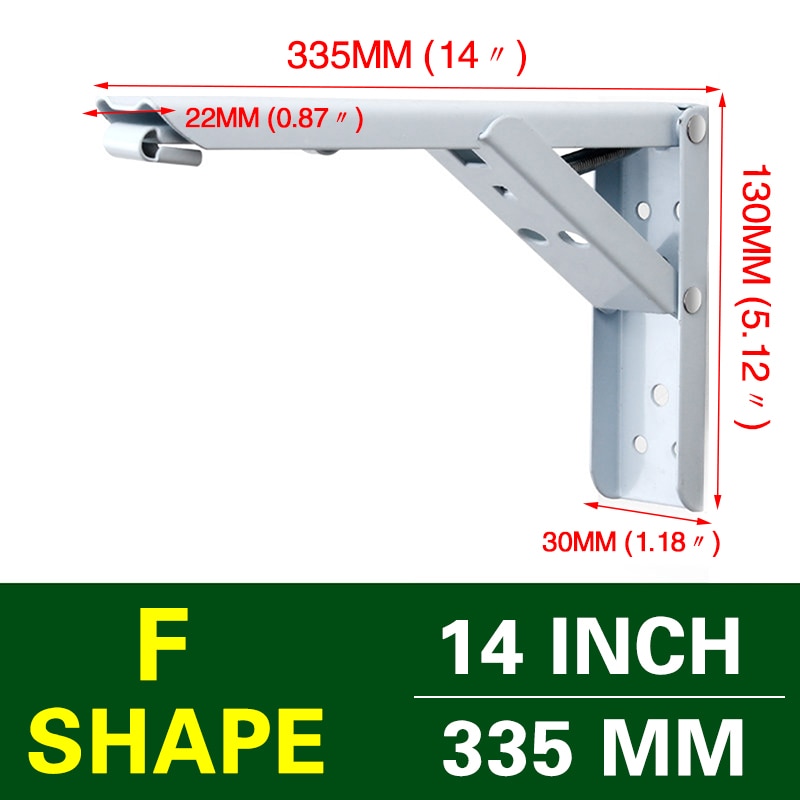 NAIERDI 2PCS Triangle Folding Angle Bracket Heavy Support Adjustable Wall Mounted Bench Table Shelf Bracket Furniture Hardware