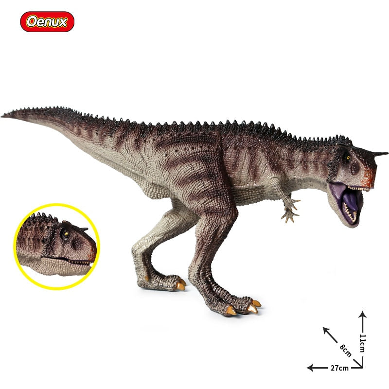 Oenux nuevo dinosaurio Jurásico carnívoro Carnotaurus figura de acción t-rex PVC alta calidad colección modelo juguetes para niños regalo