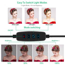 LED Ringlicht 16/20/26cm 5600K dimmbare Selfie Ringlampe mit Stativ Telefonhalter USB Stecker Fotostudio Fotografie Beleuchtung