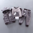 Baby Mädchen Winter Herbst Kleidung Sets Neugeborenes Baby Casual Samt Dicke 3pcs Trainingsanzüge für Bebe Mädchen