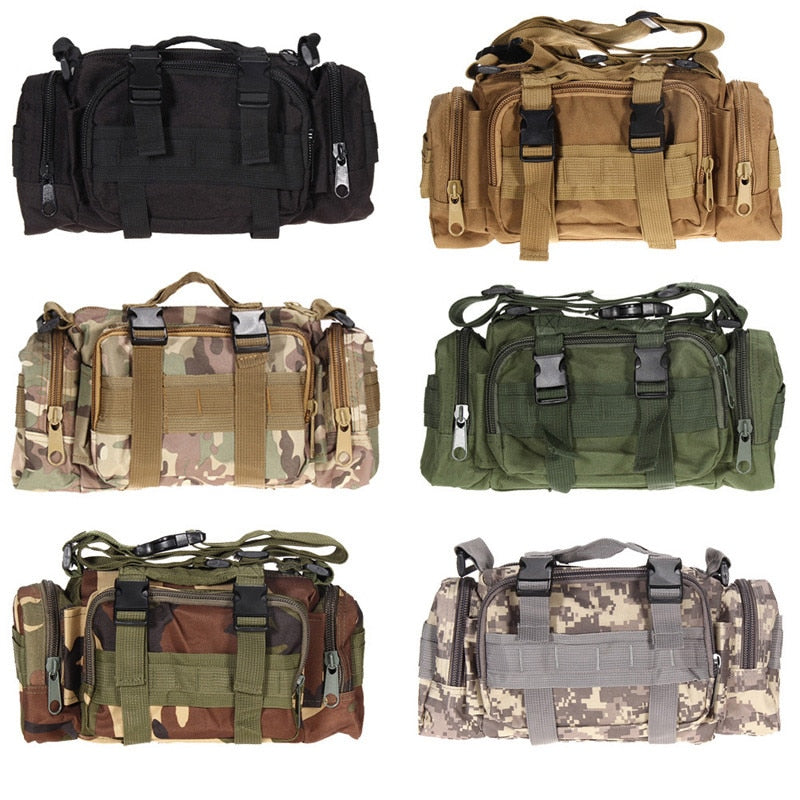 Outdoor Military Tactical Waist Bag Waterproof Nylon Camping Hiking Backpack Pouch Hand Bag military bolsa Style mochila