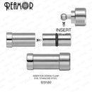 REAMOR Männer Schwarz Grün Naturstein Geflochtene Lederarmbänder Goldfarbe 316L Edelstahl Eingebetteter Verschluss Armreif Schmuck