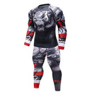 Traje deportivo de compresión para hombre, secado rápido, transpiración, entrenamiento físico, Kit MMA, rashguard, ropa deportiva para hombre, ropa para correr y correr