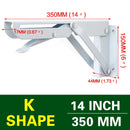 NAIERDI 2 STÜCKE Klappwinkel 8-20 Zoll Dreieck Regal Schwere Unterstützung Verstellbare Wandbank Tisch Möbelbeschläge