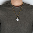 TOPGRILLZ Gold Silber Farbe Mini Iced Boxhandschuhe Halskette Männer Iced Out Kubikzirkon Ketten Hip Hop/Punk Charms Schmuck Geschenk