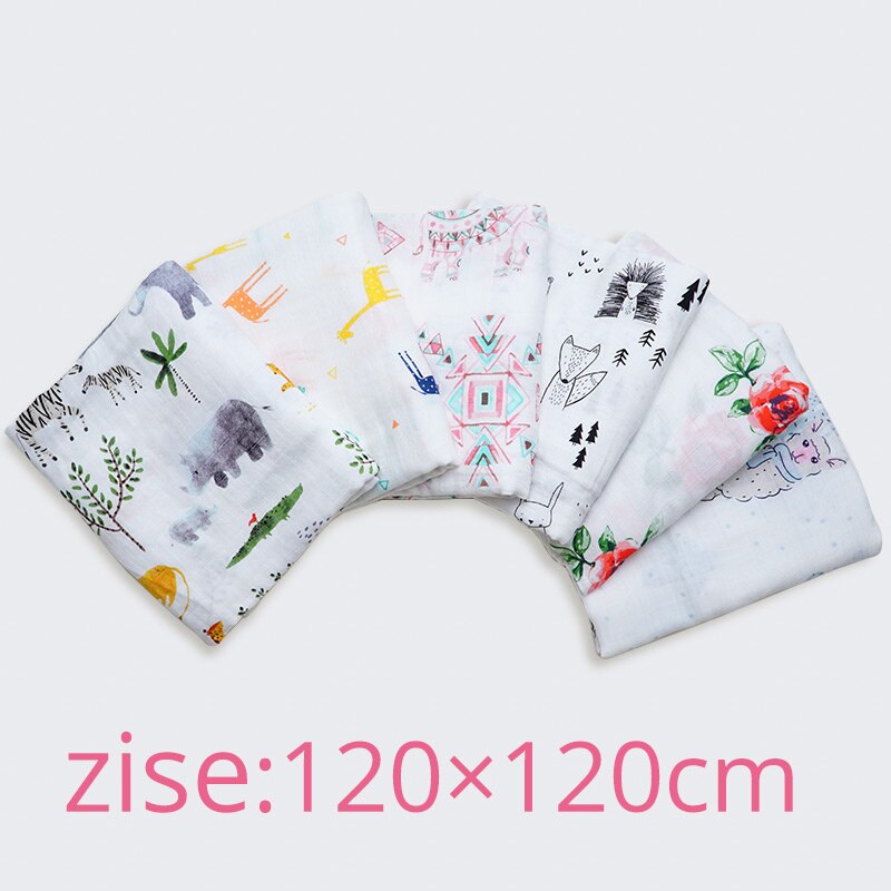 Muslinlife Cotton Bamboo Baby Receiving Blanket Soft Newborn Baby Blanket Bath Towel Infant Muslin Swaddle Wrap Baby Accessories