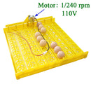 New 63 Eggs Incubator Turn Tray Geflügelbrutgeräte Hühner Enten und andere Geflügel Inkubatoren drehen automatisch Eier