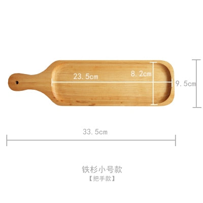 Japan Style Wood Desserts Plate Eco Natural Creative Fruits Cutting Boards No Paint Food Serving Trays Sushi Plates Tableware