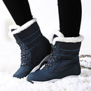 Damenstiefel Wasserdichte Winterschuhe Damen Schneestiefel Plattform Warmhalten Knöchel Winterstiefel Mit Dicken Pelzabsätzen Botas Mujer 2019