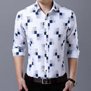 MIACAWOR Neue 2022 Marke Design Männer Hemd Frühling Langarm Freizeithemd Mode Druck Chemise Homme Camisa Masculina C419