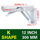 NAIERDI 2 STÜCKE Klappwinkel 8-20 Zoll Dreieck Regal Schwere Unterstützung Verstellbare Wandbank Tisch Möbelbeschläge