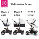 Fast &amp; Free Shipping Aulon Baby Stroller 3 in 1 Free Duty High land-scape  Pram Fashion Carriage on used for New Born to age 4