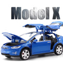 1:32 Tesla MODELL X Legierungs-Auto-Modell Diecasts u. Spielzeug-Fahrzeuge Spielzeug-Autos Freies Verschiffen-Kind spielt für Kinder Weihnachtsgeschenke Jungen-Spielzeug