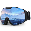 Skibrille, OTG Anti-Fog Snowboard Skate Snowmoblie Double Layer sphärische Linse Schneebrille Herren Damen M4