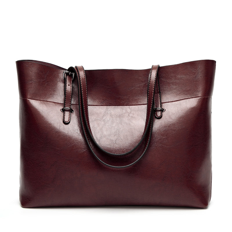 Bolsos de mensajero para mujer 2021, bolsos de mano informales de gran tamaño, bolso de mano de cuero sólido, bolso de hombro de marca famosa, bolso femenino