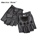 Echtes Leder Halbfingerhandschuhe Männer Sommer Atmungsaktiv Fahren Halbfinger Männlicher Schaffellhandschuh Rutschfeste Fitness JT9006