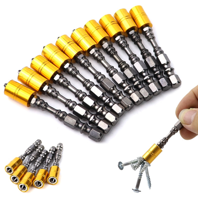 Strong Magnetic Screwdriver Bit Set 65mm Phillips Electronic Screwdriver Bits For Plasterboard Drywall Screw Driver