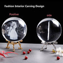 Bola de foto de cristal personalizada, imagen personalizada, esfera, globo, accesorios de decoración del hogar, foto de bebé, regalo de Navidad para novia