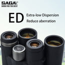 Saga High Definition Fernglas 8X42 10X42 ED Objektiv Camping Jagd Scopes Großes Okular Teleskop Professionelles Fernglas Hd