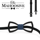 Mahoosive Holz Fliege Männer Bräutigam heiraten Groomsmen Hochzeitsfeier Bunte gravierte Schmetterlings-Krawatten Herren-Holzfliege