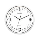 2021 Neueste 24 Stunden Zifferblatt Design 12 Zoll Uhr Metallrahmen Moderne Mode Dekorative Runde Wanduhr Home Decoration Bar Study