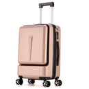 Letrend New Fashion 24 Zoll Fronttasche Rollgepäck Trolley Passwortbox 20' Boarding Koffer Frauen Reisetasche Trunk