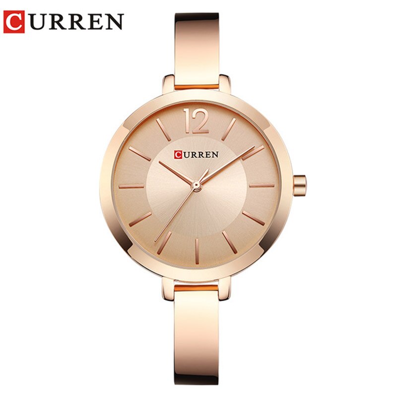 CURREN Neue Kreative Design Quarzuhr Frauen Lässige Mode Stilvolle Damen Geschenk Armbanduhr Vintage Uhren Relogio Feminino