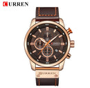 Reloj de marca CURREN, relojes deportivos de cuero para hombre, reloj de pulsera militar de cuarzo para hombre, reloj cronógrafo para hombre, reloj Masculino