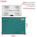 Juego de cuchillos y tablas de cortar profesionales de alta calidad, herramientas manuales para papel, escultura de madera, modelo de borrador, cuchillos afilados
