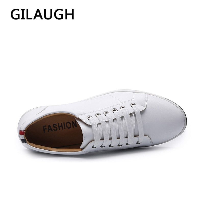 GILAUGH Nuevos zapatos casuales de estilo clásico para hombre, zapatos de hombre de diseñador simple de moda, planos cómodos ligeros de talla grande