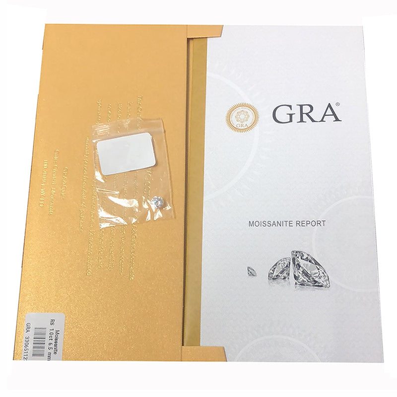 Lose Moissanite 1,0 ct Karat 6,5 mm IJ-Farbe, rund, brillant, ausgezeichneter Schliff, Schmuckarmband, Diamantringmaterial