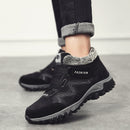 VANCAT, botas para hombre, invierno con piel, 2019, botas cálidas para la nieve, botas de invierno para hombre, zapatos de trabajo, calzado para hombre, zapatos de tobillo de goma a la moda 39-46